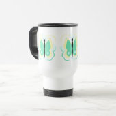Voyage Jolie Mug De Papillon Jaune Et Vert (Devant gauche)