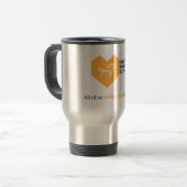 Voyage Le Express de Pony Blanc Isolé Coffee Mug (Devant gauche)
