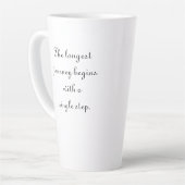Voyage le plus long/pas simple Quote Mug (Angle gauche)