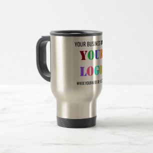 Voyage Logo de l'entreprise personnalisée Texte Mug de vo