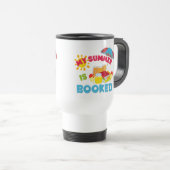 Voyage Mon Été Est Réservé Mug De Café À Deux Tons (Devant droit)