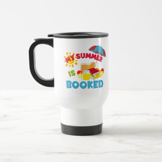 Voyage Mon Été Est Réservé Mug De Café À Deux Tons (Gauche)