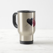 Voyage Mug cadeau de deux coeurs (Devant gauche)