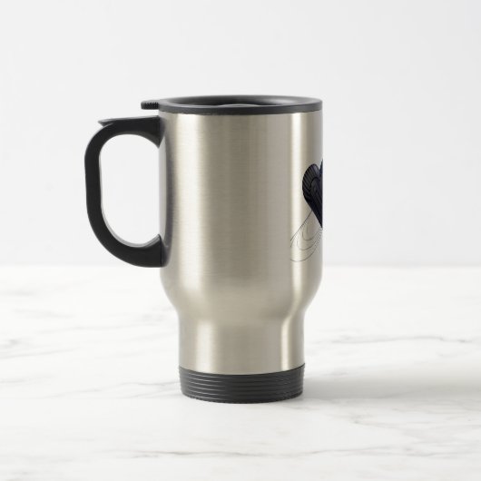 Voyage Mug cadeau de deux coeurs (Gauche)
