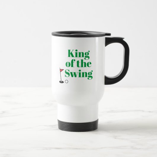 Voyage Mug Commuter Personnalisé "Roi de la Swing" (Droite)