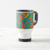 VOYAGE " MUG DE CAFÉ FLORAL" (Devant droit)