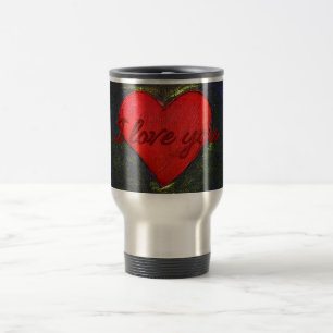 Voyage Mug de coeur peint