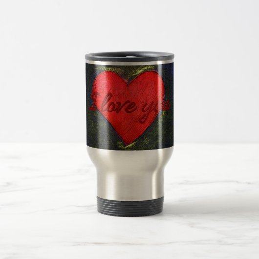 Voyage Mug de coeur peint (Centre)