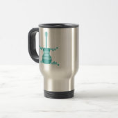 Voyage Mug de guitare rétro, Turquoise (Devant gauche)