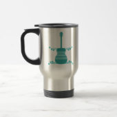 Voyage Mug de guitare rétro, Turquoise (Gauche)