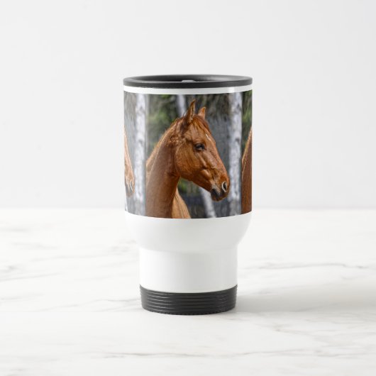 Voyage Mug de l'animalier amateur de chevaux (Centre)