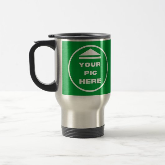 Voyage Mug de voyage/commuter - Ajouter une image - Acier (Gauche)