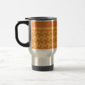 Voyage Mug de voyage, Orange Dogstooth Check (Gauche)