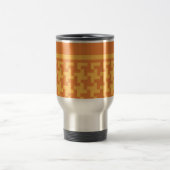 Voyage Mug de voyage, Orange Dogstooth Check (Centre)
