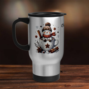Voyage Mug flocon de Noël, Fête du cacao chaud en hiver