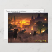 Voyage par carte postale vers l'Imaginaire - Felin (Devant / Derrière)