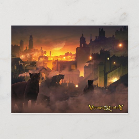 Voyage par carte postale vers l'Imaginaire - Felin (Devant)