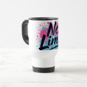 Voyage Pas de limite Mug Motivationnel - Splash Art (Devant gauche)