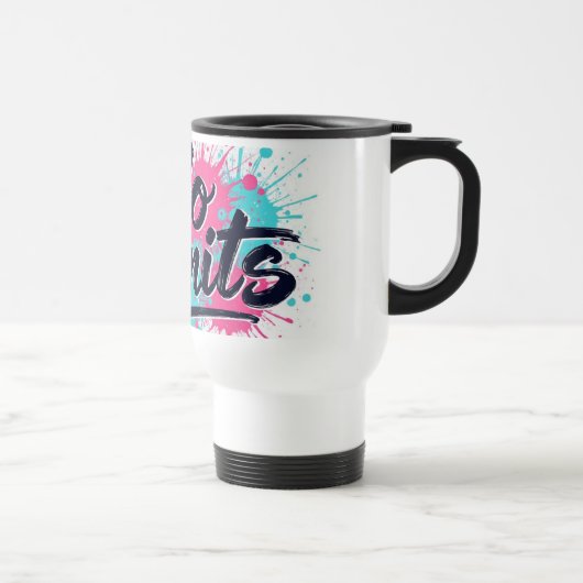 Voyage Pas de limite Mug Motivationnel - Splash Art (Droite)