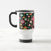 Voyage Patch de fleur lunaire sur Mug Noir (Gauche)