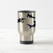 Voyage Plongeur de la SCUBA et requin mug (Centre)