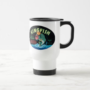 Voyage Pois de poisson vintage Étiquette - Mug