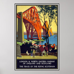 Voyage poster vintage Londres Railway Scotland
