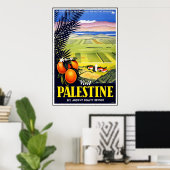 Voyage poster vintage Palestine (Bureau à domicile)