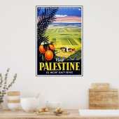 Voyage poster vintage Palestine (Cuisine)