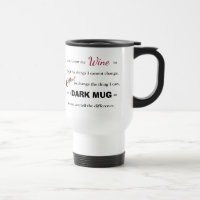 Prière pour la sérénité du vin/café - Mug de voyag