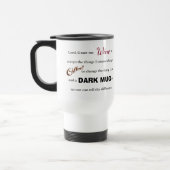 Voyage Prière pour la sérénité du vin/café - Mug de voyag (Gauche)