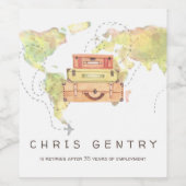 Voyage Retraite Étiquette du vin de la partie (Étiquettes simples)