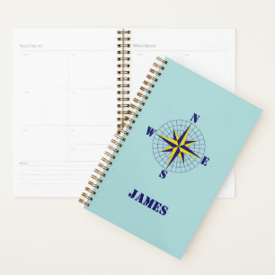 Voyage Rose de boussole marine et or