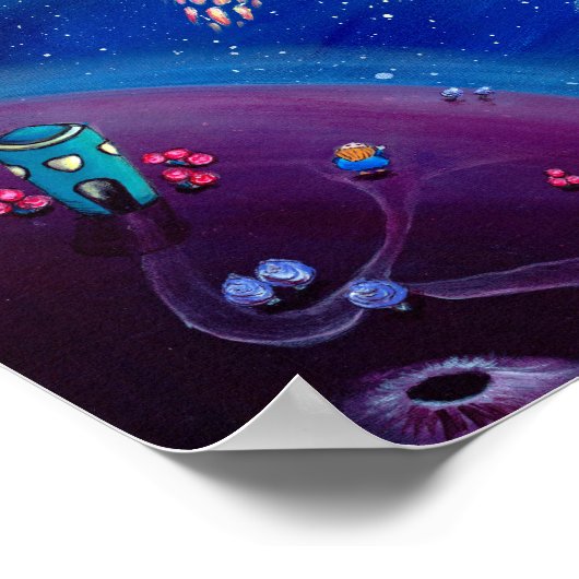 Voyage spatial | Impression de fusée | Décoration  (Coin)