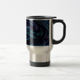 Voyage Terre À Travers La Mug De Verre Regard