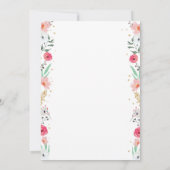 Voyage thème de la douche nuptiale invitation Mlle (Dos)