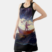 “Voyage Through the Storm” All-Over Print Apron Schort (Insitu)