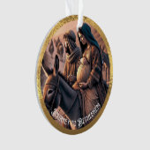 Voyage vers l'ornement acrylique de Bethléem (devant)