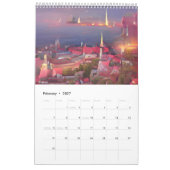 Voyage Viaggiare 2023 Calendrier d'une page (Feb 2027)