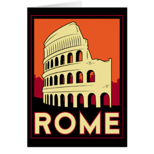voyage vintage de l'Europe de Colisé de Rome