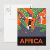 Voyage Vintage voyage par carte postale et vacance (Devant / Derrière)