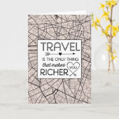 Voyage vous rend plus riche carte de voeux (Fleur jaune)