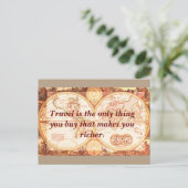 Voyage vous rend plus riche - carte postale (Debout devant)