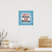 Voyageons dans le monde Poster Wall Art (Cuisine)