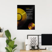 Voyager 1 Golden Record - Poster (Bureau à domicile)
