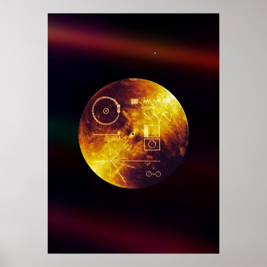 Voyager 1 Golden Record Poster (Voorkant)