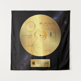 Voyager 1 Golden Record - Tapestry Wandkleed