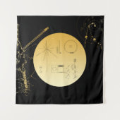 Voyager 1 Golden Record - Tapisserie (Devant (Horizontal))