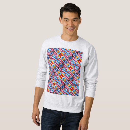 Voyager à travers le Motif spatial Sweatshirt 6 (Devant entier)