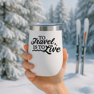 Voyager c'est vivre Voyager Mug Isolé